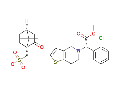 clopidogrel (1R)-(-)-camphor-10-sulfonate