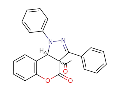 (3aS,9bR)-3a-Acetyl-1,3-diphenyl-3a,9b-dihydro-1H-chromeno[4,3-c]pyrazol-4-one