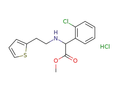 methyl [2-(thien-2-yl)ethylamino](2-chlorophenyl)-acetate hydrochloride