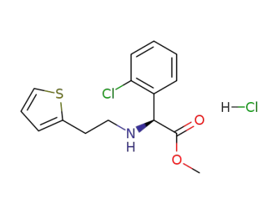 (S)-(+)-α-(2-thienylethylamino)-α-(2-chlorophenyl)acetic acid methyl ester hydrochloride