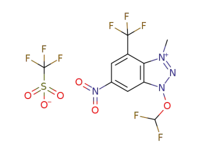1-(difluoromethoxy)-3-methyl-6-nitro-4-(trifluoromethyl)-1H-benzo[d][1,2,3]triazol-3-ium trifluoromethanesulfonate